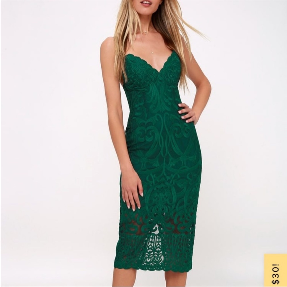 Bardot Gia - Green Midi Dress